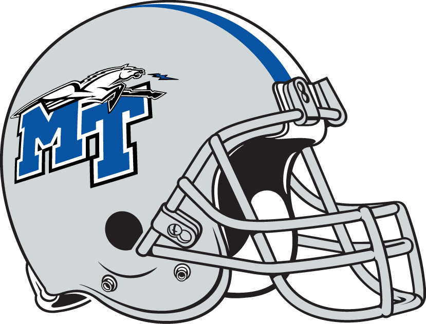 Middle Tennessee Blue Raiders 1998-Pres Helmet Logo diy DTF decal sticker